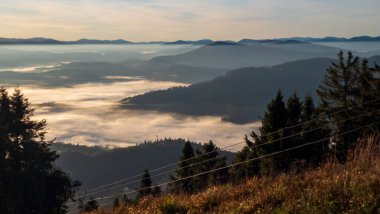 Dağların güzel manzarası