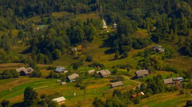 Köyün yukarıdan görünüşü