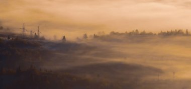 Karpatya dağlarında kış