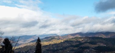 Dağların güzel manzarası