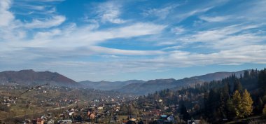 Dağların güzel manzarası