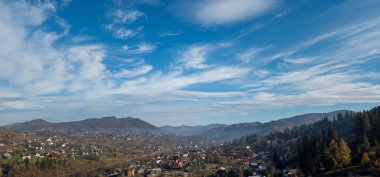 Karpat Dağları 'nın güzel manzarası