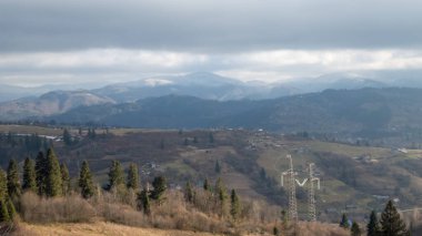Karpatlar güzel dağ manzarası