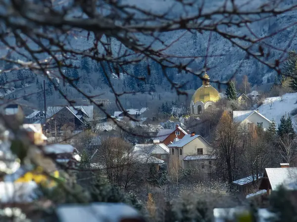 Koenigssee köyünün manzarası
