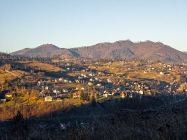 Dağların güzel manzarası