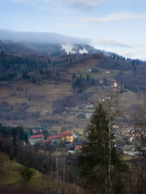 Güzel manzara Karpatlar, Ukrayna