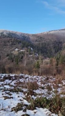 Norveç 'te bir dağ manzarası