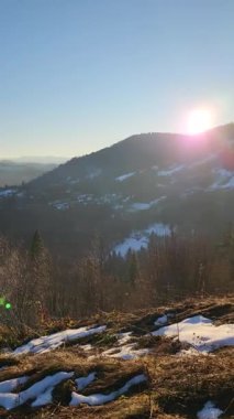 Dağların güzel manzarası