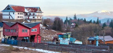 Eski kasabanın manzarası.