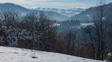 Dağların güzel manzarası