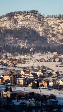 Güney Kore'de kış manzarası