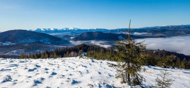 Vitosha Dağı Kış manzarası, Bulgaristan