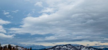 Karpatlar 'daki dağ manzarası. ukraine.