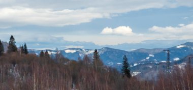 Dağların güzel manzarası