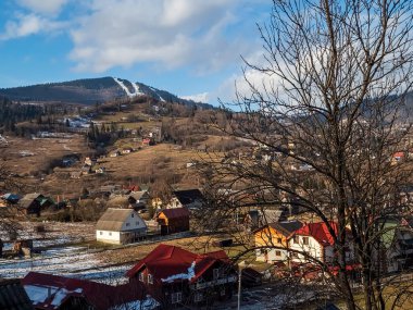 Karpat Dağları Köyü, Ukrayna.