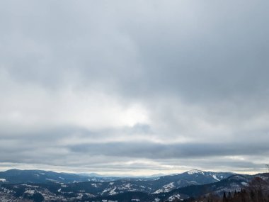 Dağları nın kış manzarası