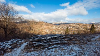 Dağların güzel manzarası