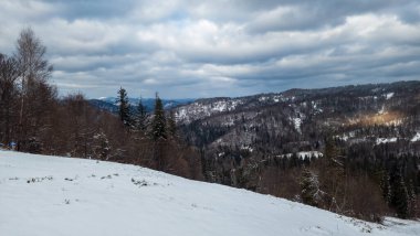 güzel kış manzara Dağları