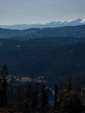 Dağların güzel manzarası