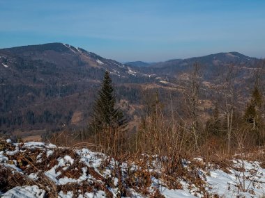 Karlı dağ manzarası
