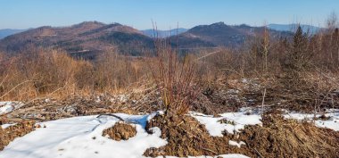 Dağların güzel manzarası