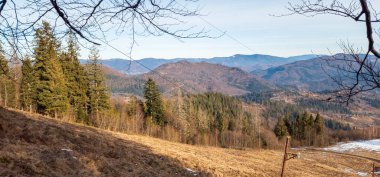 Karpat dağlarındaki dağ manzarası