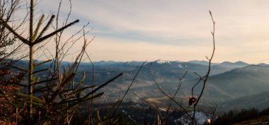 Karpat Dağları 'nın güzel manzarası