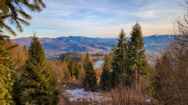 Vitoşa Dağı 'nın muhteşem sonbahar manzarası, Sofya Şehri Bölgesi, İspanya