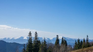 Karlı dağ manzarası