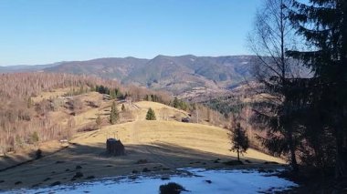 Karpatlar dağlar kış