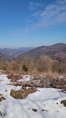 Karlı güzel kış manzarası