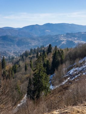 Vitoşa Dağı 'nın panoramik manzarası, Bulgaria