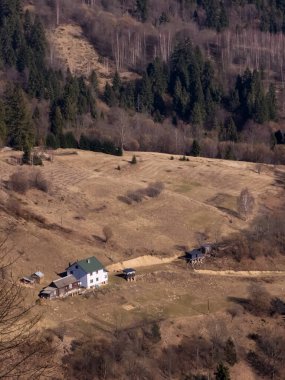 Dağların güzel manzarası