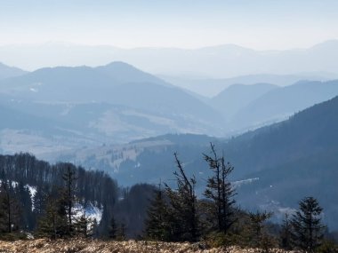 Dağların güzel manzarası