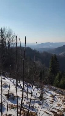 güneşli bir günde bir dağ manzarası