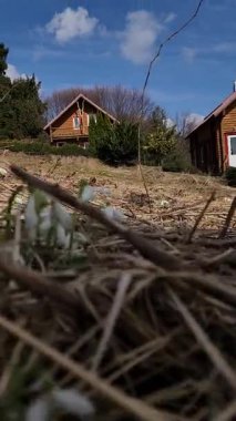 Kırsalda ahşap bir ev