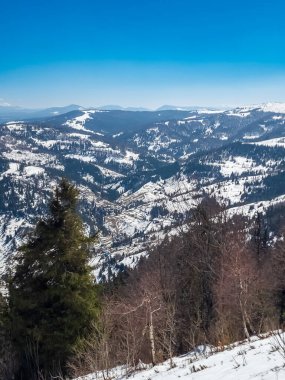 Vitosha Dağı 'nın muhteşem manzarası, Sofya Şehri Bölgesi, İspanya