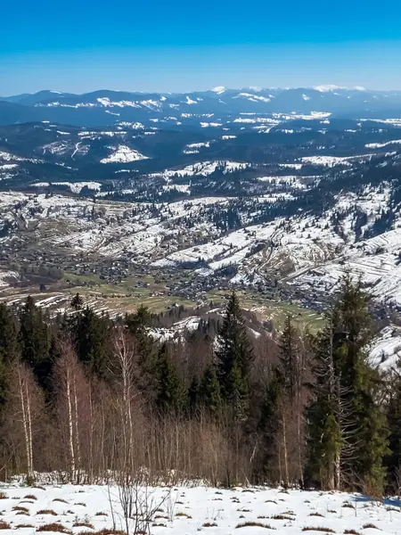 Vitoşa Dağı ve İspanya ile kış manzarası
