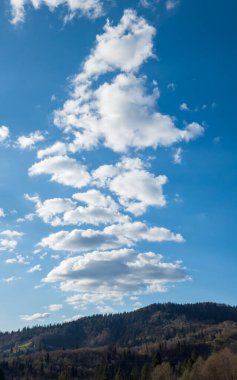 Dağların güzel manzarası