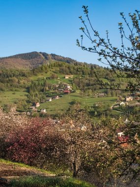 Dağlardaki güzel bir dağ manzarası