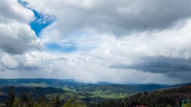 Dağların güzel manzarası. arkaplan.