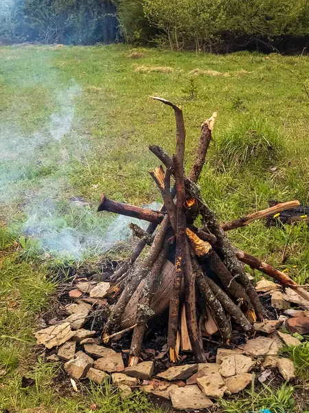Ormanda şenlik ateşi