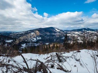 Ukrayna dağlarının güzel manzarası