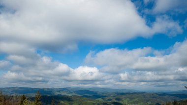 Ukrayna Karpatlarının dağlarından Ukrayna Karpatları 'nın manzarası