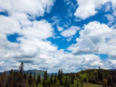 Dağların güzel manzarası