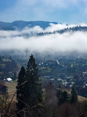 Dağların güzel manzarası