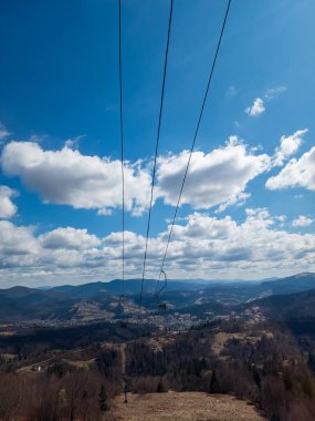 Karpat Dağları 'nın havadan görünüşü