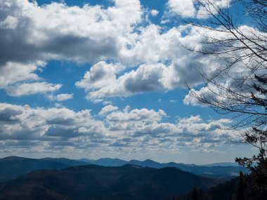Güzel dağ manzarası. doğa arkaplanı