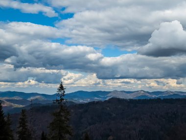 Slovakya 'da güzel bir dağ manzarası - Slovakya