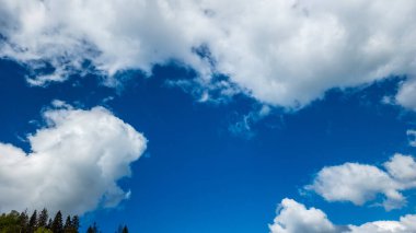 Bulutlu mavi gökyüzü